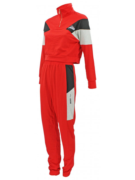 Legend Sports Dames lifestyle suit red T5920007REDXL large