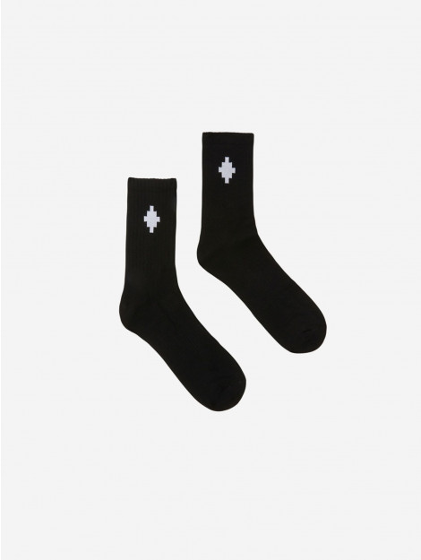 Marcelo Burlon Cross sideway short socks white 145129690 large