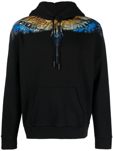 Marcelo Burlon Lunar wings regular hoodie light blue 145130384 large