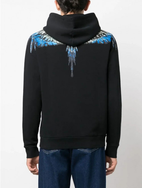 Marcelo Burlon Lunar wings regular hoodie light blue 145130384 large