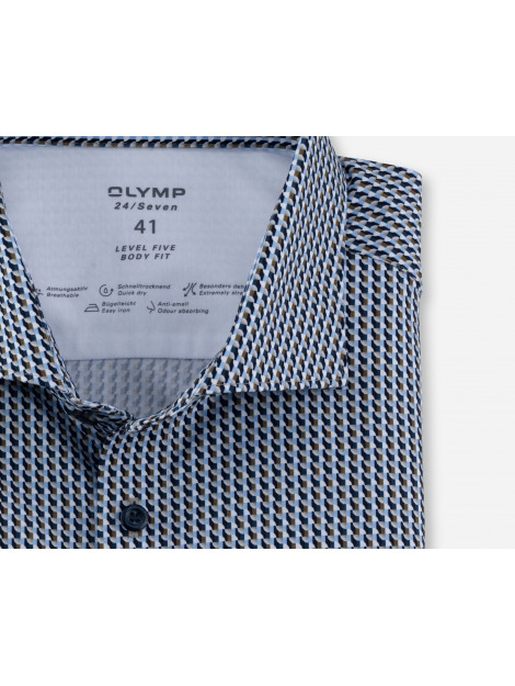 Olymp 24/seven level 5 overhemd met korte mouwen 075690-001-38 large