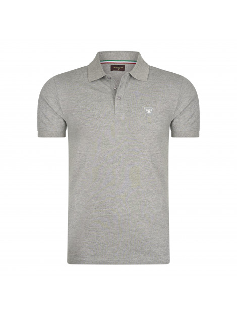 Cappuccino Italia Polo plain pique CAP-PIQ-PO-GRY-S large