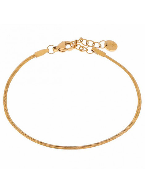 Label Kiki Armband smooth snake gold Smooth snake - gold large