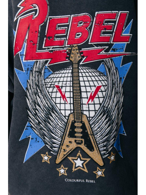 Colourful Rebel Rebel guitar oversized hoodie WH113540 large