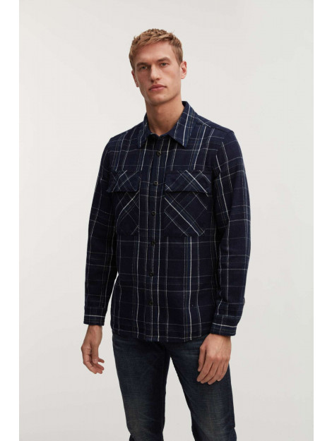 Denham State overshirt ic dark blue check 01-23-07-40-041-32 large