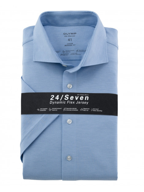 Olymp 24/seven modern fit overhemd met korte mouwen 075691-001-39 large
