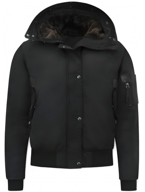 Gentile Bellini Gewatteerde jas kort met capuchon 8815 large