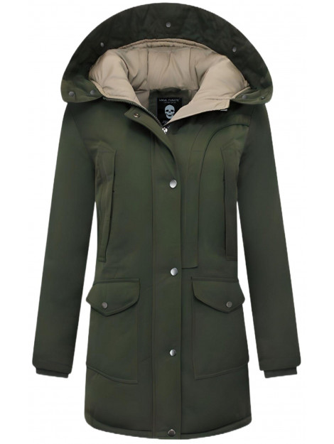 Gentile Bellini Gewatteerde jas lang met capuchon 8811 large