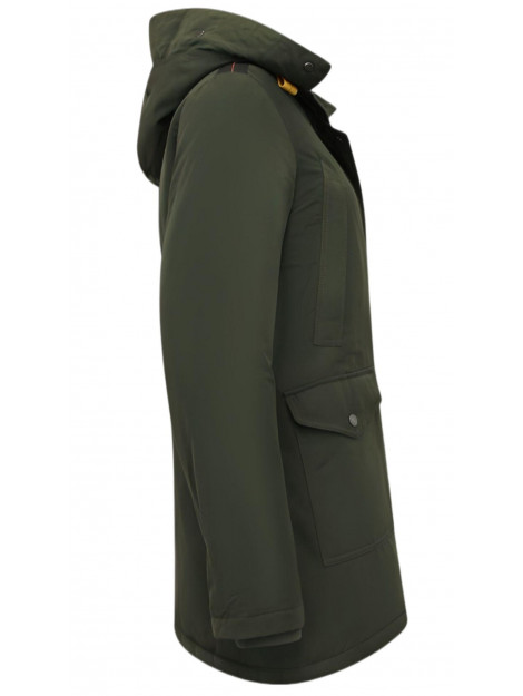 Gentile Bellini Gewatteerde jas lang met capuchon 8811 large