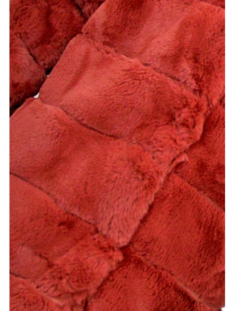 Gentile Bellini Faux fur jas met capuchon bordeaux 610 large
