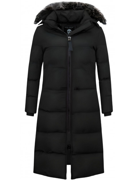 Matogla Extra lange winterjas met kunst bontkraag 8606Z large