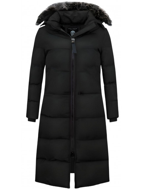 Matogla Extra lange winterjas met kunst bontkraag 8606Z large