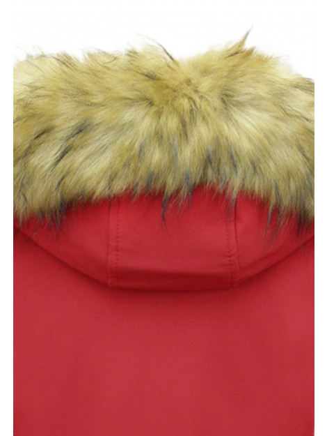 Matogla Winterjas met imitatie bontkraag slim fit 0681RD-FAUX large