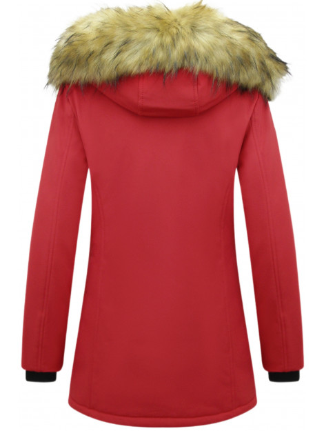 Matogla Winterjas met imitatie bontkraag slim fit 0681RD-FAUX large