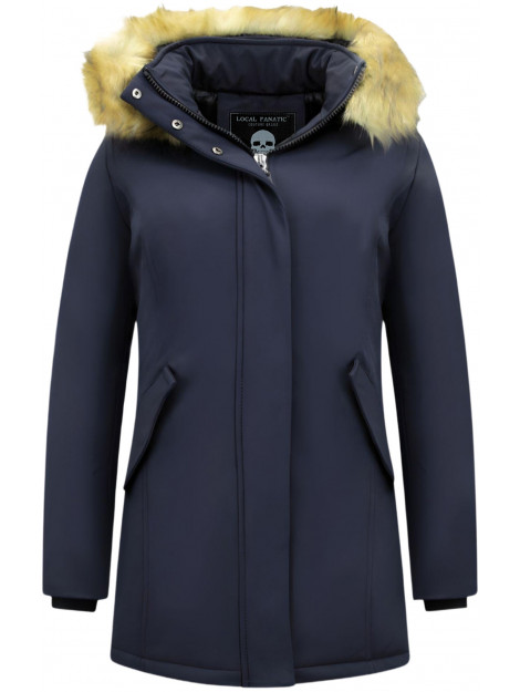 Matogla Winterjas met imitatie bontkraag slim fit 0681-FAUX large