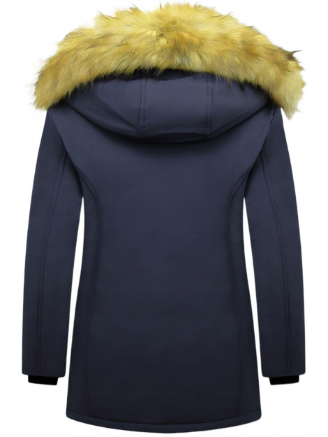 Matogla Winterjas met imitatie bontkraag slim fit 0681-FAUX large