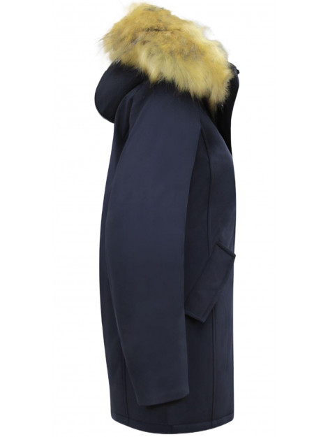 Matogla Winterjas met imitatie bontkraag slim fit 0681-FAUX large