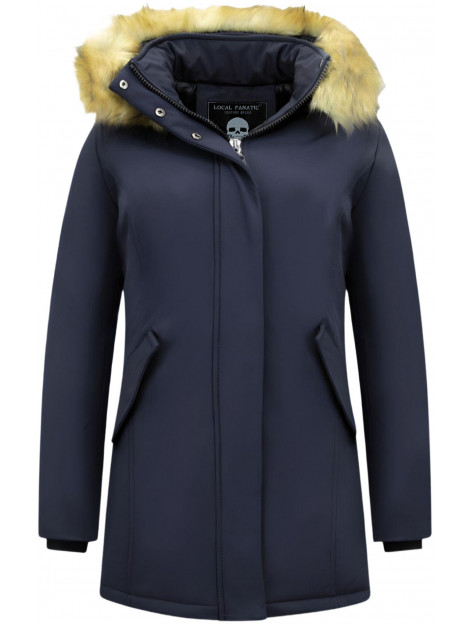 Matogla Winterjas met imitatie bontkraag slim fit 0681-FAUX large
