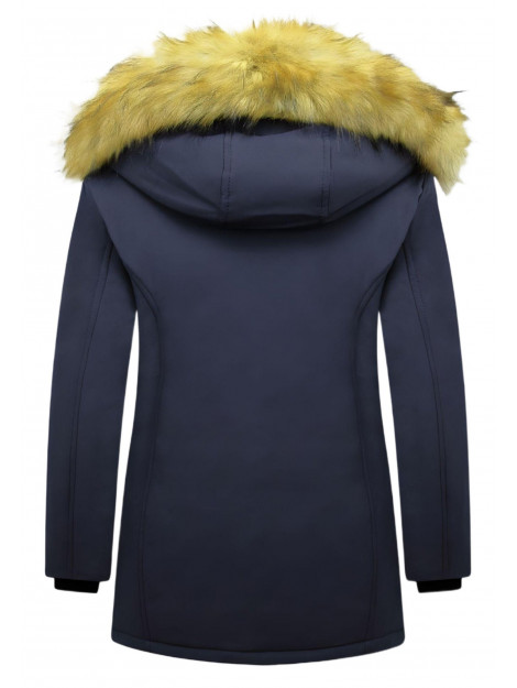 Matogla Winterjas met imitatie bontkraag slim fit 0681-FAUX large