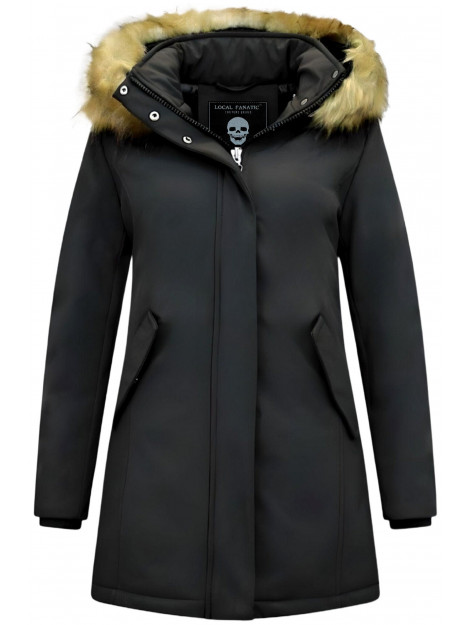 Matogla Winterjas met imitatie bontkraag slim fit 0681-FAUX large