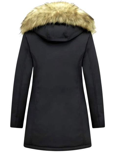Matogla Winterjas met imitatie bontkraag slim fit 0681-FAUX large