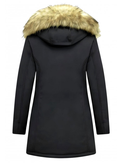 Matogla Winterjas met imitatie bontkraag slim fit 0681-FAUX large