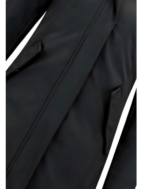 Matogla Winterjas met imitatie bontkraag slim fit 0681-FAUX large