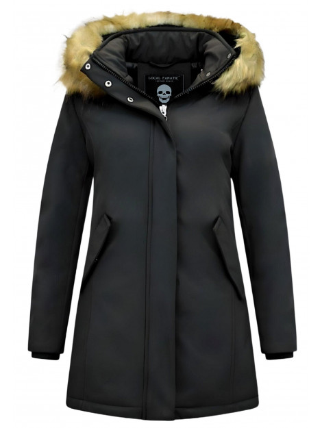 Matogla Winterjas met imitatie bontkraag slim fit 0681-FAUX large
