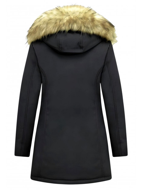 Matogla Winterjas met imitatie bontkraag slim fit 0681-FAUX large
