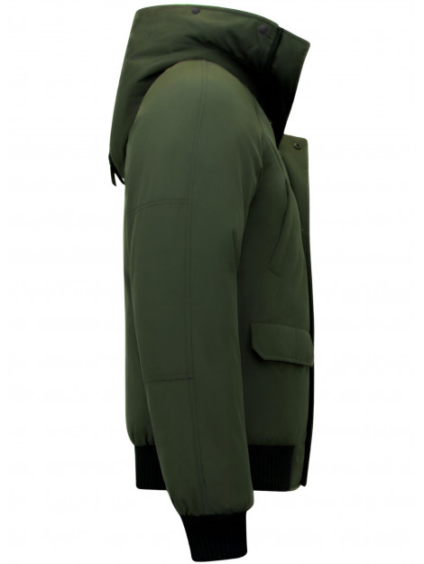 Enos Winterjas kort met capuchon 8821 large