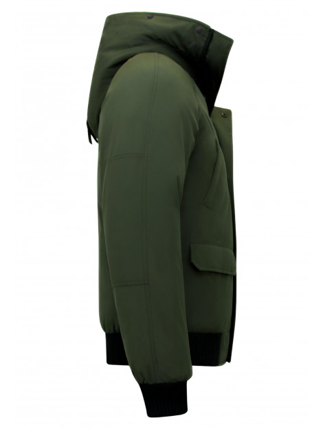 Enos Winterjas kort met capuchon 8821 large