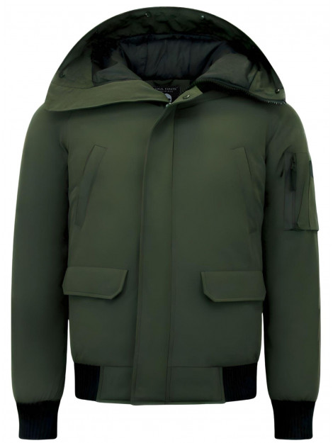 Enos Winterjas kort met capuchon 8821 large