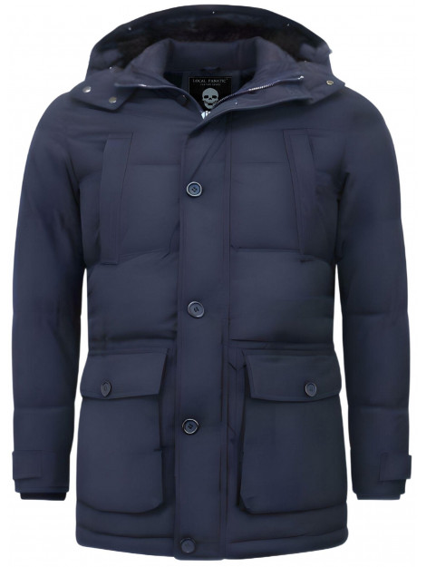 Enos Gewatteerde jas lange 8667 large