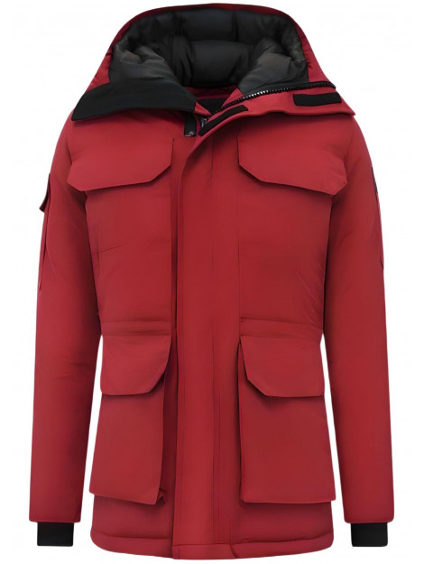 Beluomo Halflange winterjas met capuchon 7503 large
