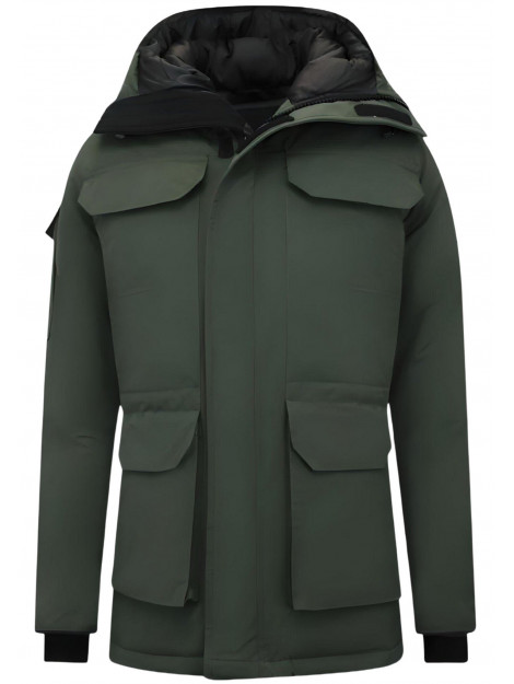 Beluomo Halflange winterjas met capuchon 7503 large