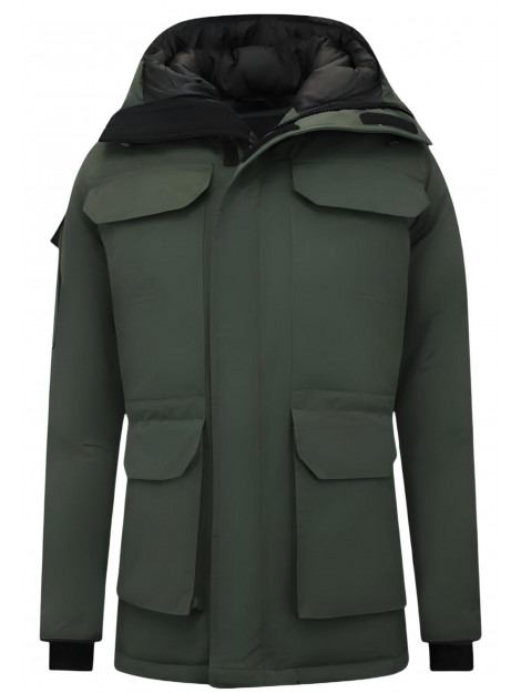 Beluomo Halflange winterjas met capuchon 7503 large
