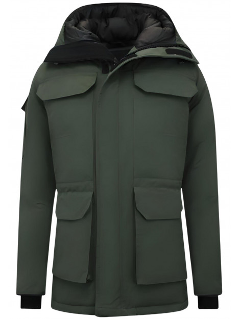 Beluomo Halflange winterjas met capuchon 7503 large