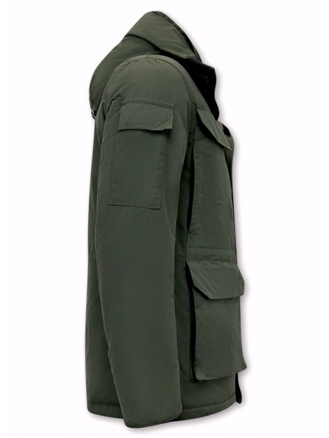Beluomo Halflange winterjas met capuchon 7503 large