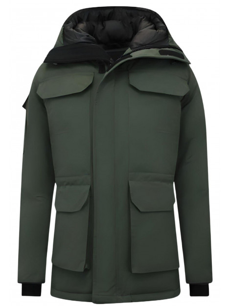 Beluomo Halflange winterjas met capuchon 7503 large