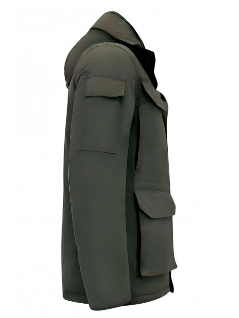 Beluomo Halflange winterjas met capuchon 7503 large