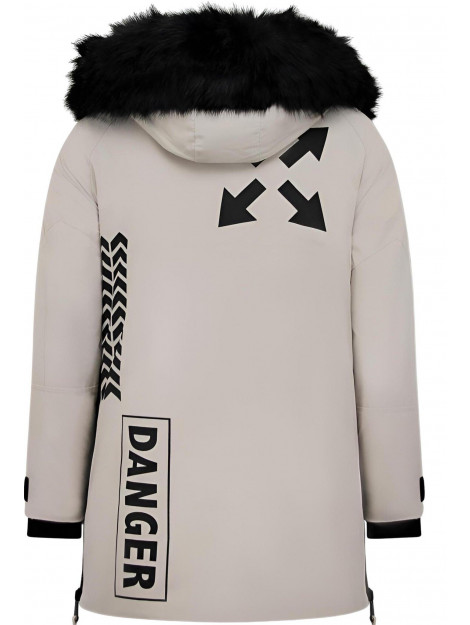 Enos Parka jas met faux bontkraag PI-9803B large