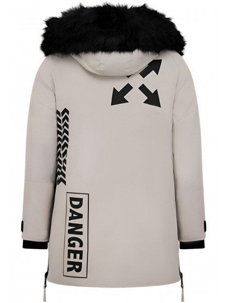 Enos Parka jas met faux bontkraag PI-9803B large