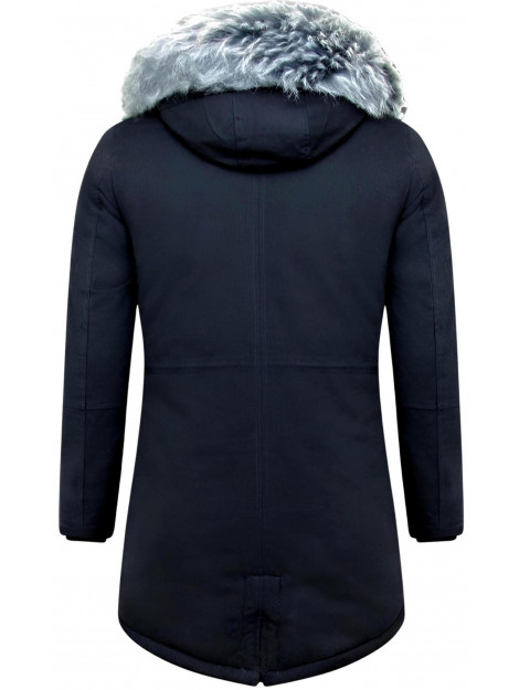 Enos Lange winterjas met faux bontkraag CA-7105Z large