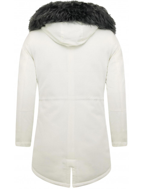 Enos Lange winterjas met nep bontkraag CA-7105W large