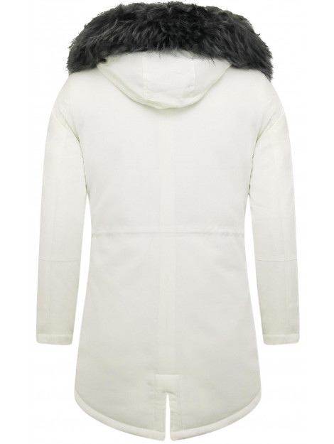 Enos Lange winterjas met nep bontkraag CA-7105W large