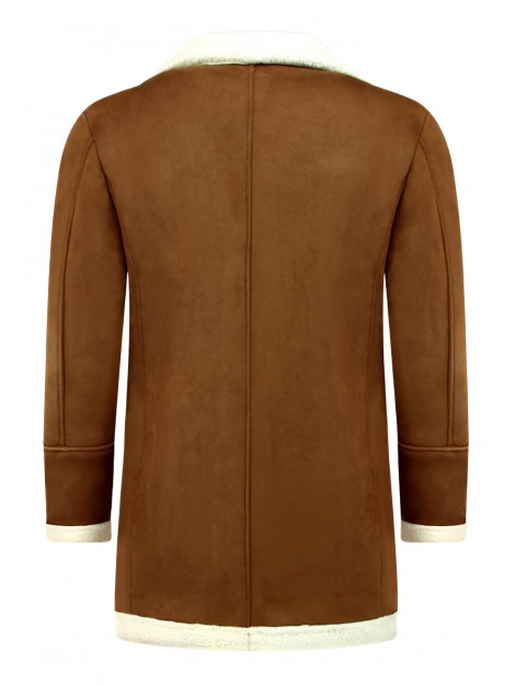 Tony Backer Imitatie bontjas lammy coat lang QQ538-10 large