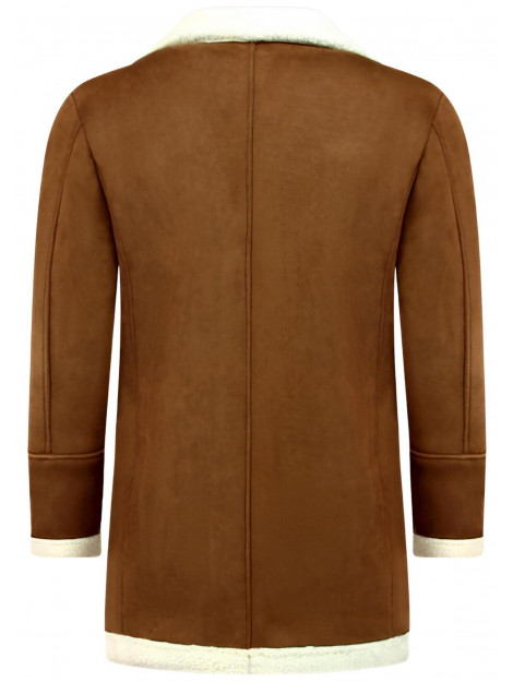 Tony Backer Imitatie bontjas lammy coat lang QQ538-10 large