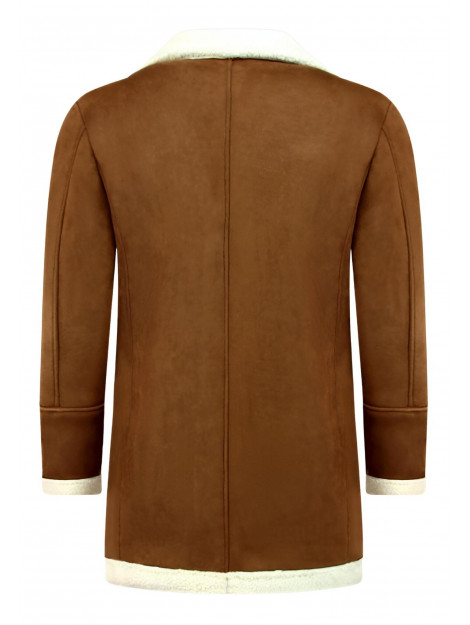 Tony Backer Imitatie bontjas lammy coat lang QQ538-10 large