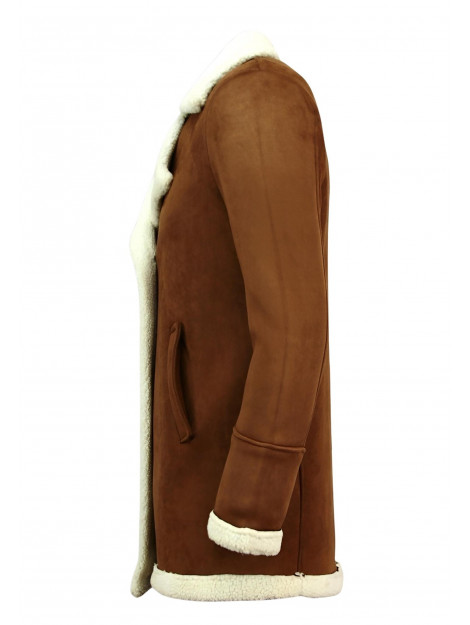 Tony Backer Imitatie bontjas lammy coat lang QQ538-10 large