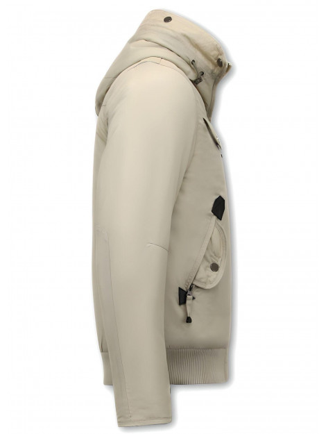 Just Key Korte winterjas met capuchon beige 1771 large